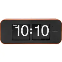 Karlsson Klok Wide Flip Orange Casing Black Dial