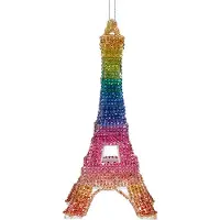 Kurt S. Adler Eiffeltoren kerst ornament | (Steentjes, Gekleurd)
