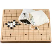 Longfield Games Go-Spel 36 cm.MDF bord/stenen flats glas