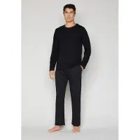 JOOP! Pyjama lang ' Loungewear ' zwart
