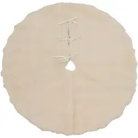 Décoris Kerstboomrok | | Ø 90 cm (Polyester, Wit)