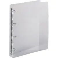 Exacompta ringmap, voor ft A4 maxi, uit PP, 4 ringen van 30 mm, kristal - 2 stuks