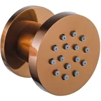 FortiFura Calvi zijdouche - 5cm - rond - Geborsteld koper PVD (Koper) SW1108840
