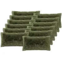 vidaXL Kussen 12 st HEERLEN Groen 40 x 80 cm PV Fleece