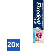 Fixodent 20 x Plus – Kleefcrème – Food Barrier – Frisse Smaak – 40 g - Voordeelverpakking - 20 stuks