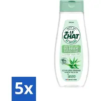 Le Chat 5 x - Douchegel - PH Neutraal - Met Extract Van Aloë Vera - Verfrissend - 300 ml - Voordeelverpakking - 5 stuks