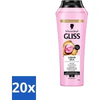 GLISS Shampoo – Vloeibare Zijde – Voor glanzend en zijdezacht haar – 250 ml - Voordeelverpakking - 20 stuks