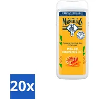Le Petit Marseillais 20 x – Douche & Bad – Honing – 650 ml - Bulkverpakking - Douche en bad - Douchemop - Honing