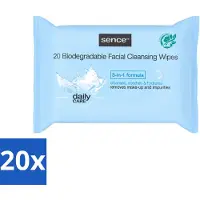 Sence 20 x - Normale Huid - Gezichtsreinigingsdoekjes - Mild Reinigend - 20 Doekjes - Voordeelverpakking - 20 stuks