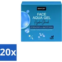 Sence 20 x – Dagcrème – Aqua Gel Hydro Shock 2-in-1 – 50 ml - Voordeelverpakking - 20 stuks