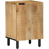 vidaXL Badkamerkast 38x33,5x58 cm massief mangohout bruin