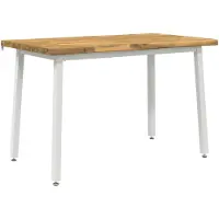 vidaXL Eettafel met levendige rand 120 x 70 x 75 cm