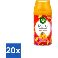 Air Wick 20 x – Luchtverfrisser Navulling – Island Mango – 250 ml - Voordeelverpakking - 20 stuks