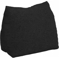 vidaXL - Rugkussen - Zwart - 45 - x - 35 - x - 20 - cm - Stof