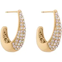 GUESS Oorbellen 'MADISON' goudgeel / transparant