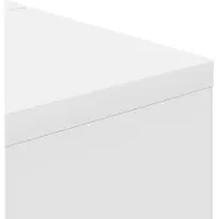 vidaXL Bureau, wit, 152 x 40 x 19,5 cm, houtvezel