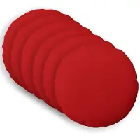 vidaXL Kussensloop 6 st HEERLEN Rood Ø 60 cm Stof