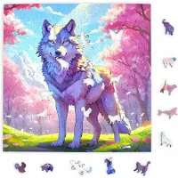Mruu&Pruu Houten puzzel "Wilgje" XL - 150 stukjes - 25x25cm