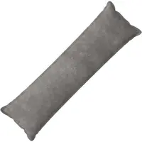 vidaXL Kussensloop HOUTEN Lichtgrijs 40 x 145 cm Microfiber Fleece