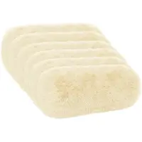 vidaXL Kussensloop 6 st HEERLEN Crèmekleurig Ø 15 x 40 cm PV Fleece