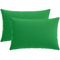 vidaXL Kussensloop 2 st HEERLEN Groen 50 x 75 cm Polyester