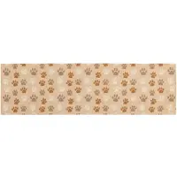 vidaXL Keuken Tapijt Beige pootjes 150 x 45 cm 100% Polyamide Wasbaar