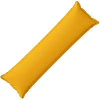 vidaXL Kussen met kussen HOUTEN Licht Geel 40 x 145 cm Faux Linnen
