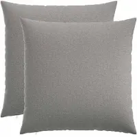 vidaXL Kussensloop 2 st HEERLEN Wolkgrijs 60 x 60 cm Stof