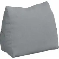 vidaXL - Rugkussen - Lichtgrijs - 45 - x - 35 - x - 20 - cm - Stof