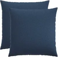 vidaXL Kussensloop 2 st HEERLEN Blauw 55 x 55 cm Stof