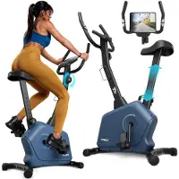 Trex Sport TX-380MB Rigon – Hometrainer – Magnetisch – Fitness Fiets – 8 Weerstandsniveaus – Fitnessapparaat voor Thuis – Hartslagmeter & LCD – 5 kg Vliegwiel – Max. 120 kg – Navy