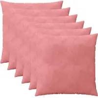 vidaXL Kussensloop 6 st HEERLEN Roze 80 x 80 cm fluweel