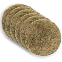vidaXL Kussen 6 st HEERLEN Lichtgrijs Ø 60 cm PV Fleece
