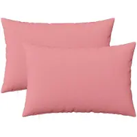 vidaXL Kussen met kussen HEERLEN 2 st Roze Stof