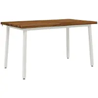 vidaXL Eettafel met levendige rand 120 x 90 x 75 cm