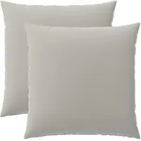 vidaXL Kussensloop 2 st HEERLEN Grijs 80 x 80 cm Polyester