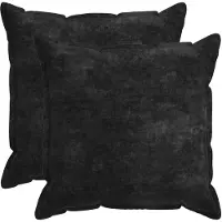 vidaXL Kussensloop 2 st HOUTEN Antraciet 80 x 80 cm Chenille Stof