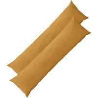 vidaXL Kussensloop 2 st HEERLEN Geel 40 x 145 cm corduroy