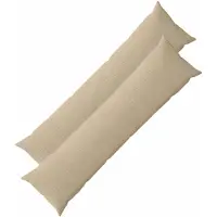 vidaXL Kussensloop 2 st HEERLEN Taupe 40 x 145 cm corduroy