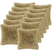 vidaXL Kussen 12 st HEERLEN Lichtgrijs 40 x 40 cm PV Fleece