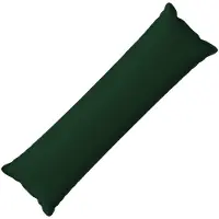 vidaXL Kussen met kussen HOUTEN Donkergroen 40 x 145 cm Faux Linnen
