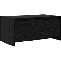 vidaXL Salontafel Zwart eiken 90 x 50 x 41.5 cm Bewerkt hout