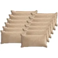 vidaXL Kussensloop 12 st HOUTEN Taupe 40 x 80 cm Chenille Stof
