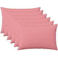 vidaXL Kussen met kussen HEERLEN 6 st Roze Stof