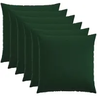 vidaXL Kussensloop 6 st HEERLEN Donkergroen 80 x 80 cm Stof
