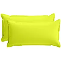 vidaXL Kussensloop 2 st HOUTEN Heldere Groen. 40 x 70 cm Polyester