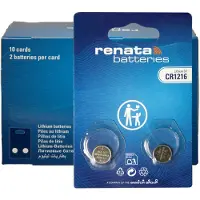 Renata - Knoopcel batterijen - CR1216 - Lithium - 3V - 20 stuks