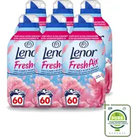 Lenor 6 x – Wasverzachter – Bloesem – 60 Wasbeurten – 840 ml - Grootverpakking - Vaatwasstrips - Wasverzachter - Buitenluchtfrisheid - Bloesemgeur - Wasgoed - Geur