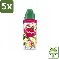 Robijn 5 x – Wasparfum – Tropical – 342 ml - Grootverpakking - Vaatwasstrips - Wasparfum - Tropisch - Geur - Wasmiddel - Wasparfum Tropisch