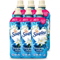 Soupline 6 x – Wasverzachter – Energie Jasmijn & Witte Bloemen – 950 ml - Voordeelverpakking - 6 stuks